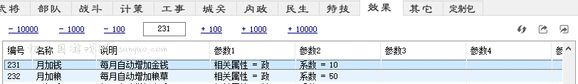 补全每月加资源的特技效果